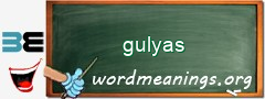 WordMeaning blackboard for gulyas